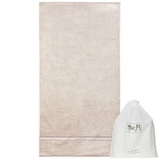 Songwol Towel Analdo Bassini Muse 68 浴巾 380g 棉紗 + 防塵袋, 棕色, 白色, 1套