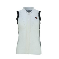 KIM YOUNG JOO SPORTS 女式側線彩色針織拉鍊背心 AVYJ6010M0