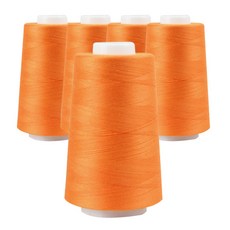 OWL 40支2股縫紉線 5入, 橘色, 1套