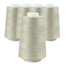 OWL 40支2股 縫紉線 5入, 亞麻色, 1套