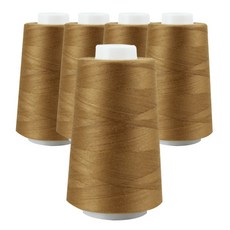 OWL 40支2合縫紉線 5入, #21 棕色, 5個