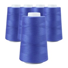 OWL 40支2股 縫紉線 5入, 藍色, 1套