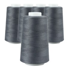 OWL 40支2股 縫紉線 5入, 炭灰色, 1套