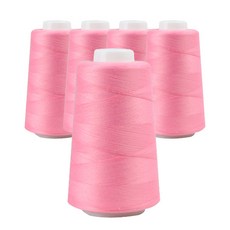 OWL 40支2股 縫紉線 5入, 粉紅色, 1套