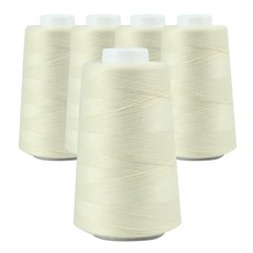 OWL 40支2股 縫紉線 5入, 米色, 1套