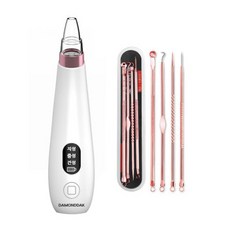 Damonddak 電動皮脂吸收器+擠出機8種套組, 毛孔清潔機(LM-301)+粉刺清潔棒(PGT-01), 毛孔清潔機(混色)+粉刺清潔棒(玫瑰粉金)
