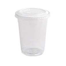 塑膠杯+透明平蓋, 1件, 400ml, 100套