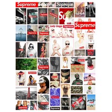 Supreme 街頭風格露營貼紙 50款套組