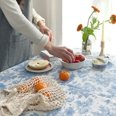 Hansville 法式桌布, 藍色, 140 x 140 cm