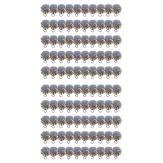 Blüehen 金屬掛飾羊毛氈圓球, 100個, 灰色