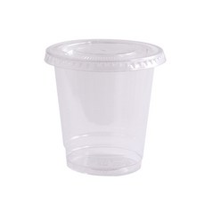 一次性冰杯 240ml x 100p + 扁平穿孔蓋 100p, 1套, 100個