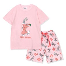小兔子孩童夏季胡蘿蔔兔睡衣套裝