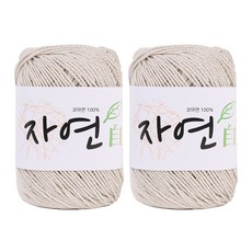 마마니트 코마면 자연 뜨개실, 1925 실버믹스, 2개