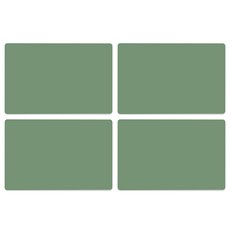 韓國製造精選 國產素色矽膠方形餐墊 4入, 卡其色, 寬 40cm x 長 26.8cm x 厚 1.5mm