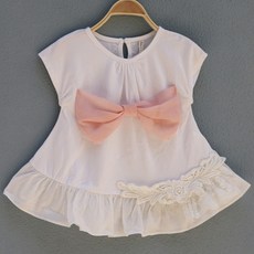 JOY MULTI 女童大蝴蝶結褶皺連身裙