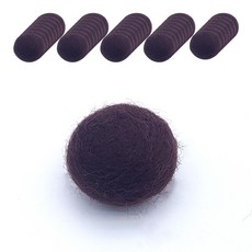 Blüehen 羊毛氈圓球, 40個, 棕色