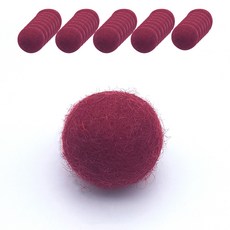 블뤼엔 모직 폼폼이, 레드, 40개
