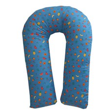 水果兒童U型身體枕套, 藍色