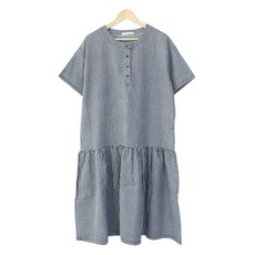 PANG PANG SHOP 鈕扣5分袖孕婦連身裙