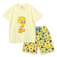 小兔子孩童夏季清新特威蒂睡衣套裝