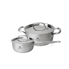 ELO 3層不鏽鋼湯鍋 2款, 混色, 單柄鍋14cm+湯鍋18cm