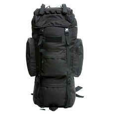 大容量登山背包 65L, 黑色