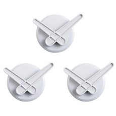 앤티스 벽부착 다용도 후크 10x10, 화이트, 3개