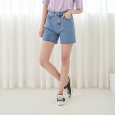 JEANMANIA 女款素色4分短褲 WJU-665