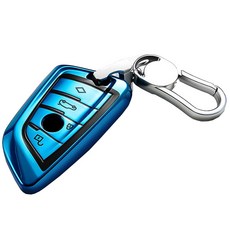 Ants 彈性 BMW 汽車鑰匙殼和鑰匙圈, 藍色, BMW G系列車身款式