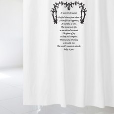 Soopul 浴簾 復古風格 vsc 49 S 1520 x 1880 mm + 不鏽鋼掛環組, 1套, VSC49款