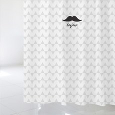 北歐風格浴簾 sc267 S號+不鏽鋼掛鉤 12入, 1套