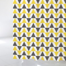 北歐風格浴簾+不鏽鋼掛鉤 12入, 1套, sc45