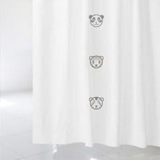 北歐風格浴簾 sc364 S號+不鏽鋼掛鉤 12入, 1套