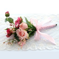 Dow F&G 仿真聖誕玫瑰花束, 混合色, 1個