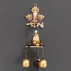 三隻貓頭鷹風鈴 7008, 紫色