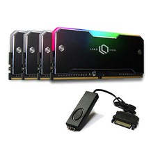 AONE ReadCool RH-1 ARGB 內存散熱器黑色 4p + 控制器電纜組, 1套