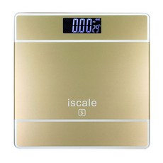 iScale 背光電子體重計, 單一商品, 金色, 1個