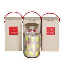 Bormioli ROCCO 密封玻璃罐 1500ml+包裝紙盒, 3套