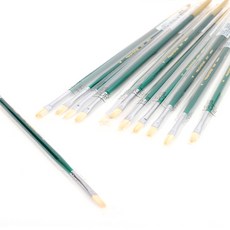 HWAHONG 油畫壓克力筆刷 808F, 4號, 12個