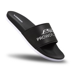 PRO WORLD CUP 印花拖鞋, 黑色 (ZB), 280