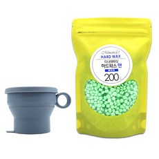 Minarea Hard Wax男性美體蠟豆+專用容器組, 1套