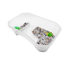 Aquatera 烏龜多功能屋魚缸地板套組 NX-11, 白色 + 五色沙 + 混合色