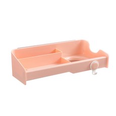 I Love Home 浴室吹風機收納架, 粉紅色, 1個