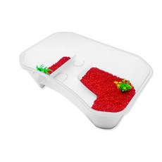 Aqua Terra Turtle 多屋魚缸地板套組 NX-11, 魚缸（白）、石頭（紅）、水草（混色）