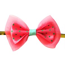 도나앤데코 모모 베이킹 포장 리본 타이 이중 오간디, 딥핑크, 50개