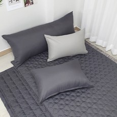 Eroomn 日常基本款絎縫床墊套, 深灰色