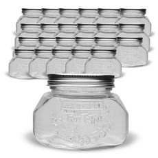 M Glass 水果造型玻璃果醬瓶 家用 500, 430ml, 24個