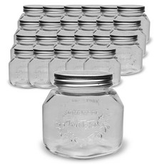 Mglass 水果造型玻璃果醬瓶 家用 750, 650ml, 24個