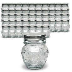 M-Glass 水果造型玻璃果醬瓶 草莓 150, 150ml, 48個