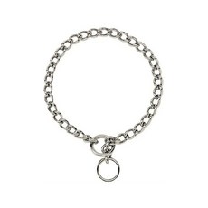 TITAN Choke Chain 中型狗訓練用鍍鉻強力牽引繩 40.6 cm, 單色, 1個